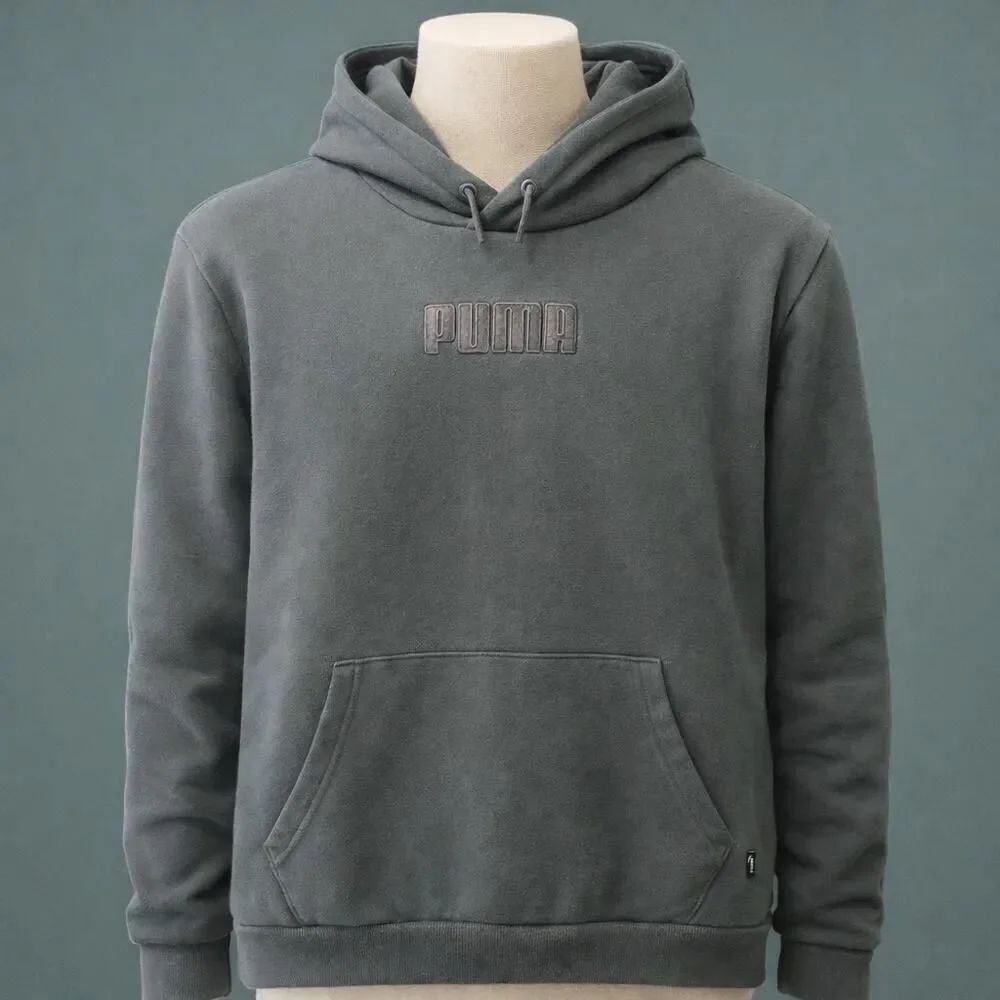Puma Embroidered Men’s Kangaroo Hoodie Sweatshirt M